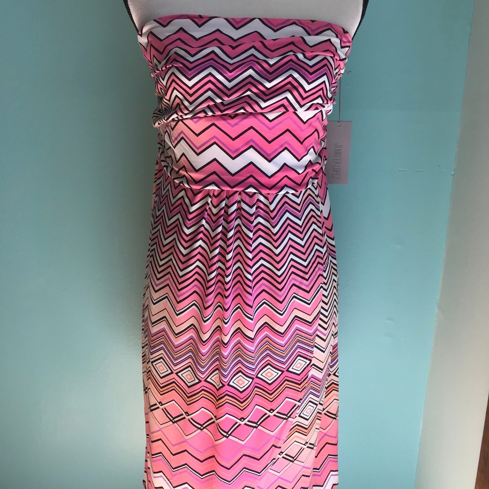Jennifer Lopez Women's Dress Shoulder Off Size XL.